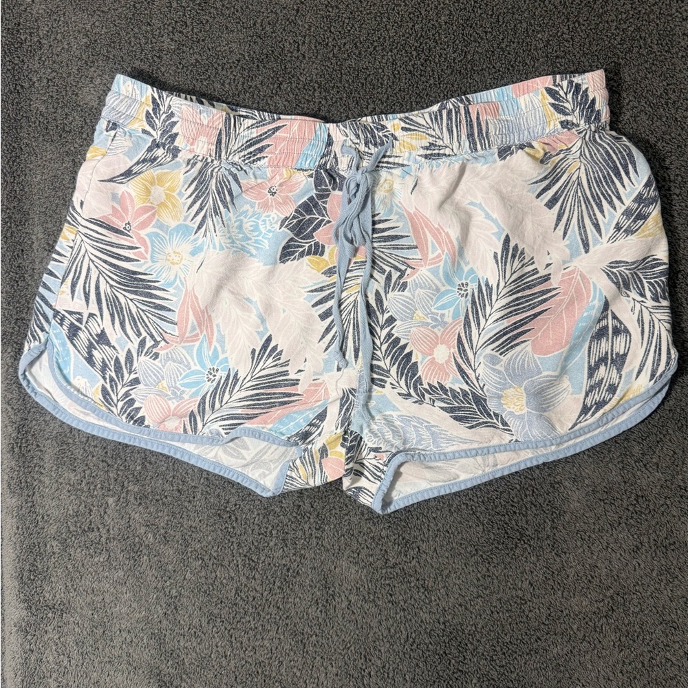 Go Barefoot Pastel Floral Women's Athletic Shorts